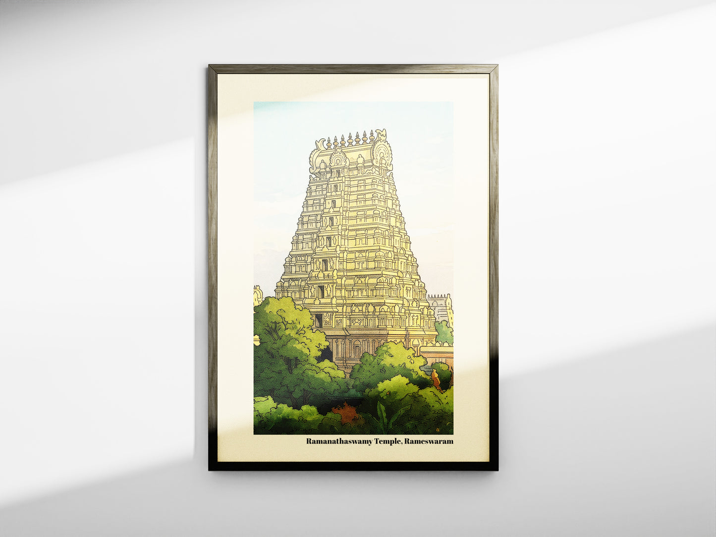Ramanathaswamy Temple, Rameswaram - (Unframed Poster)