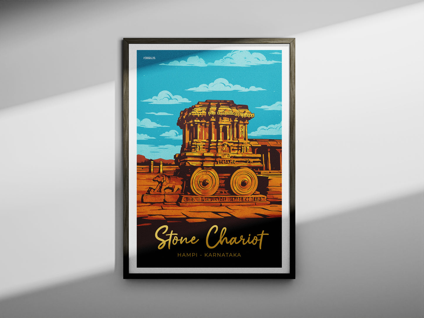 The Stone Chariot – Hampi (Unframed Poster)
