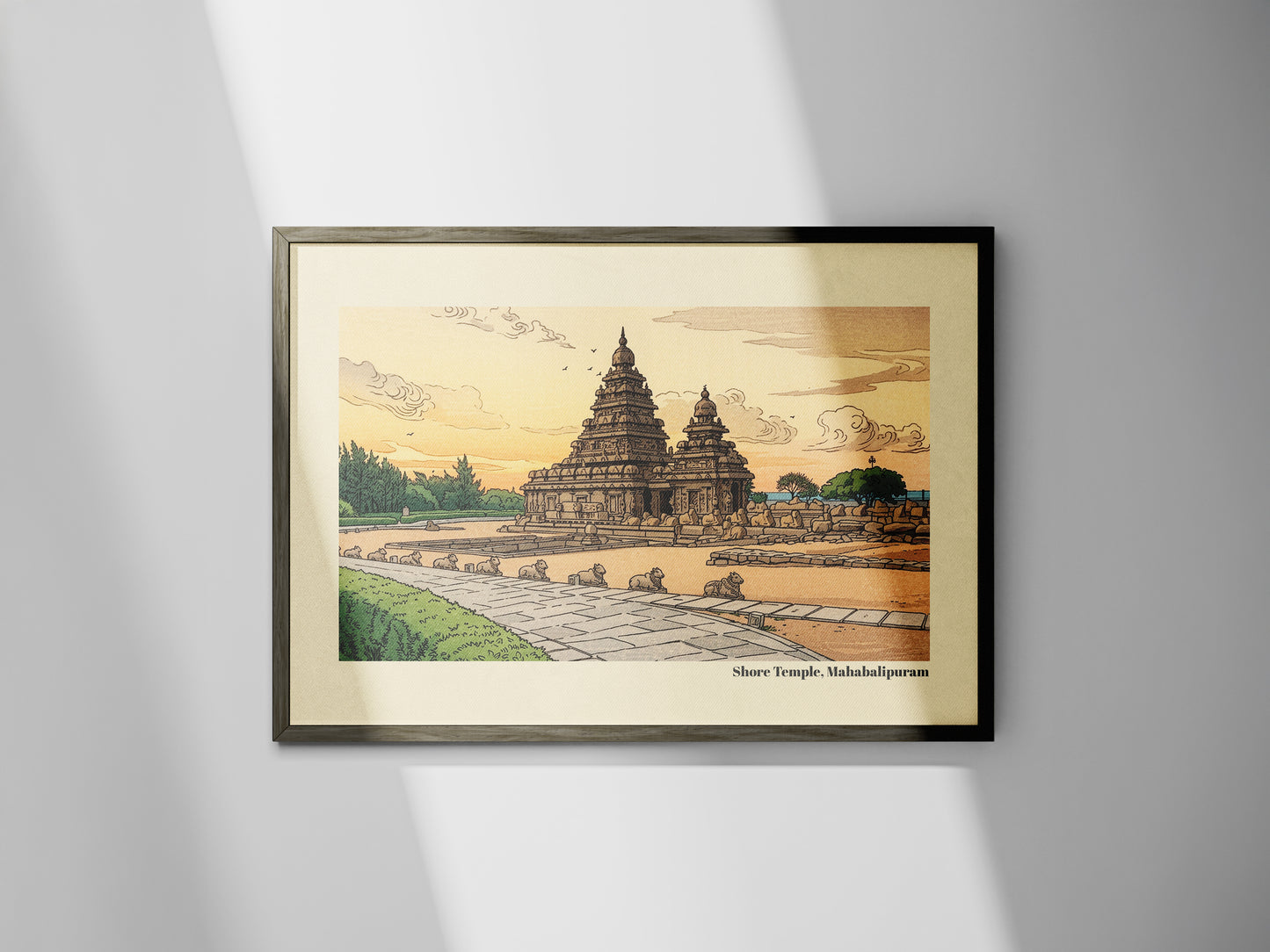 Shore Temple, Mahabalipuram - (Unframed Poster)