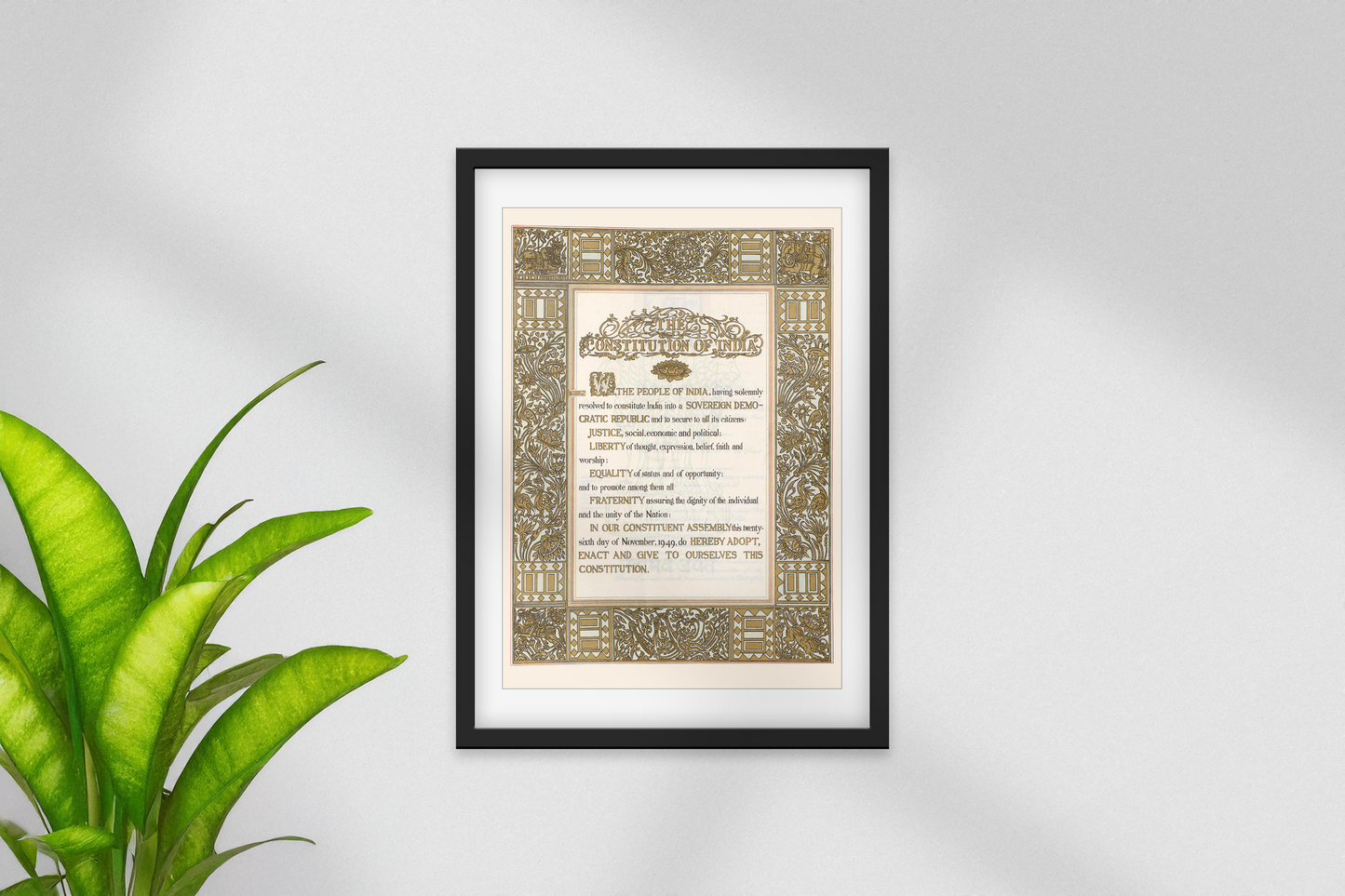 Constitution of India - (Unframed Poster)