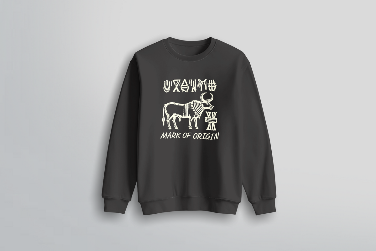 MARK OF ORIGIN – The bull, the script, the seal - Sweatshirt