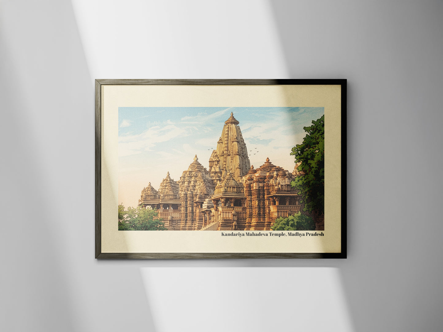 Kandariya Mahadeva Temple, Madhya Pradesh - (Unframed Poster)