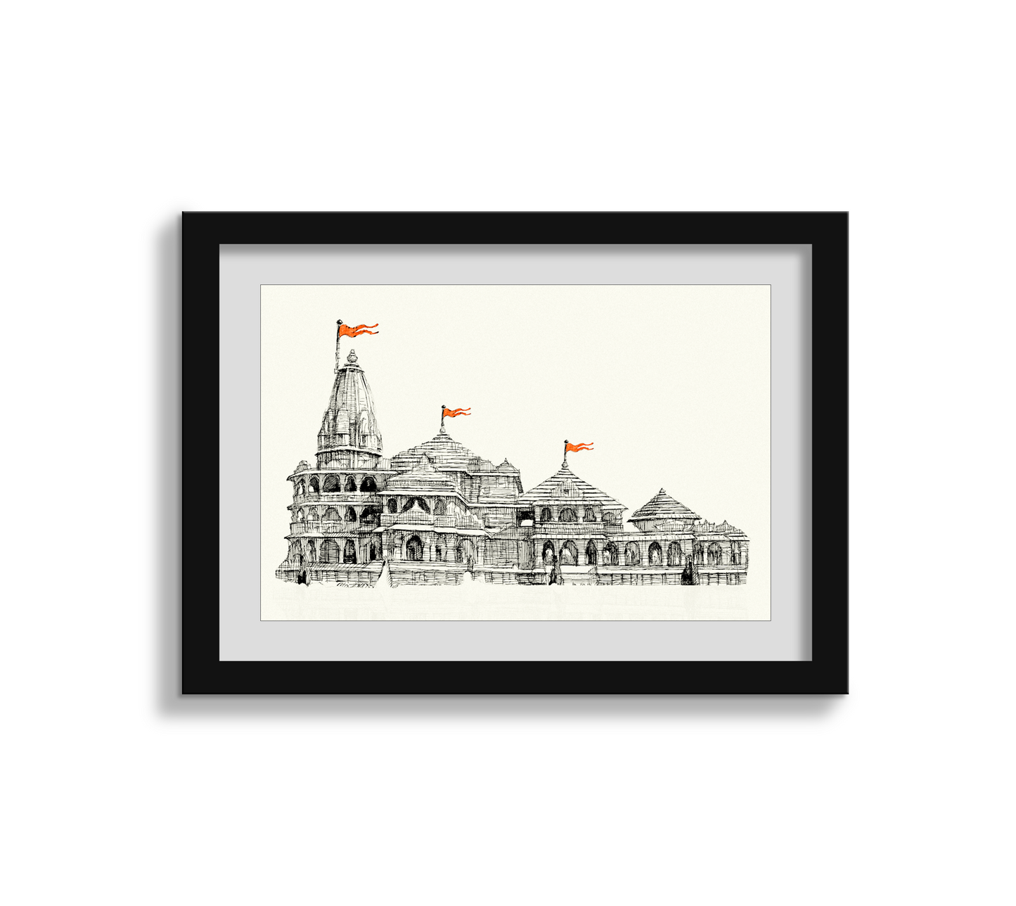 Ram Mandir, Ayodhya - (Unframed Poster)