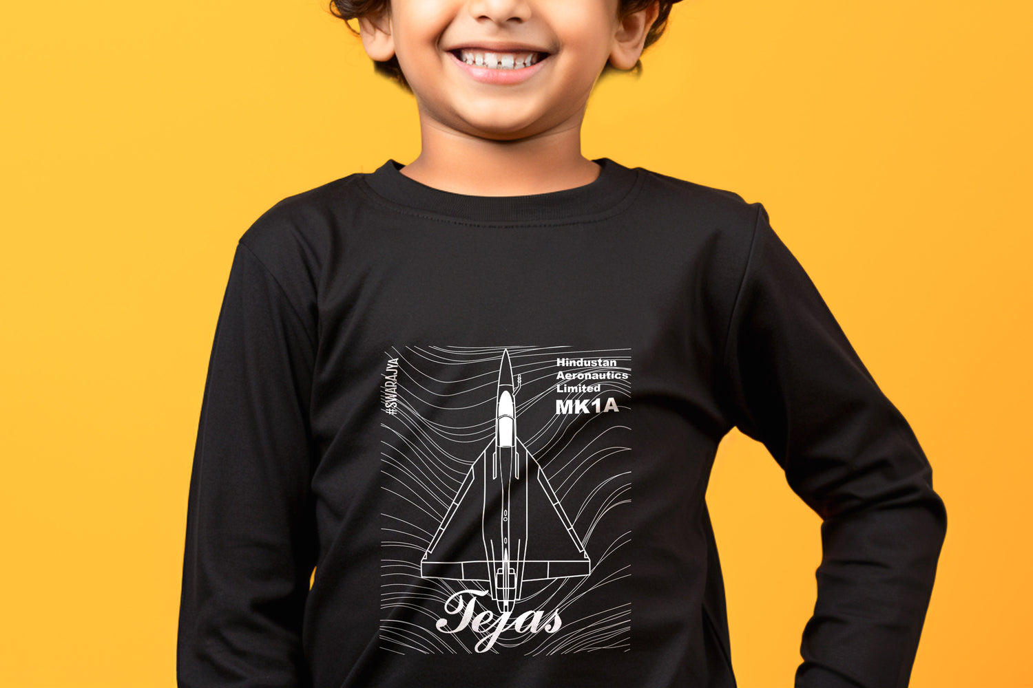 Tejas Aircraft - Kids - Full Sleeve - Minimalist