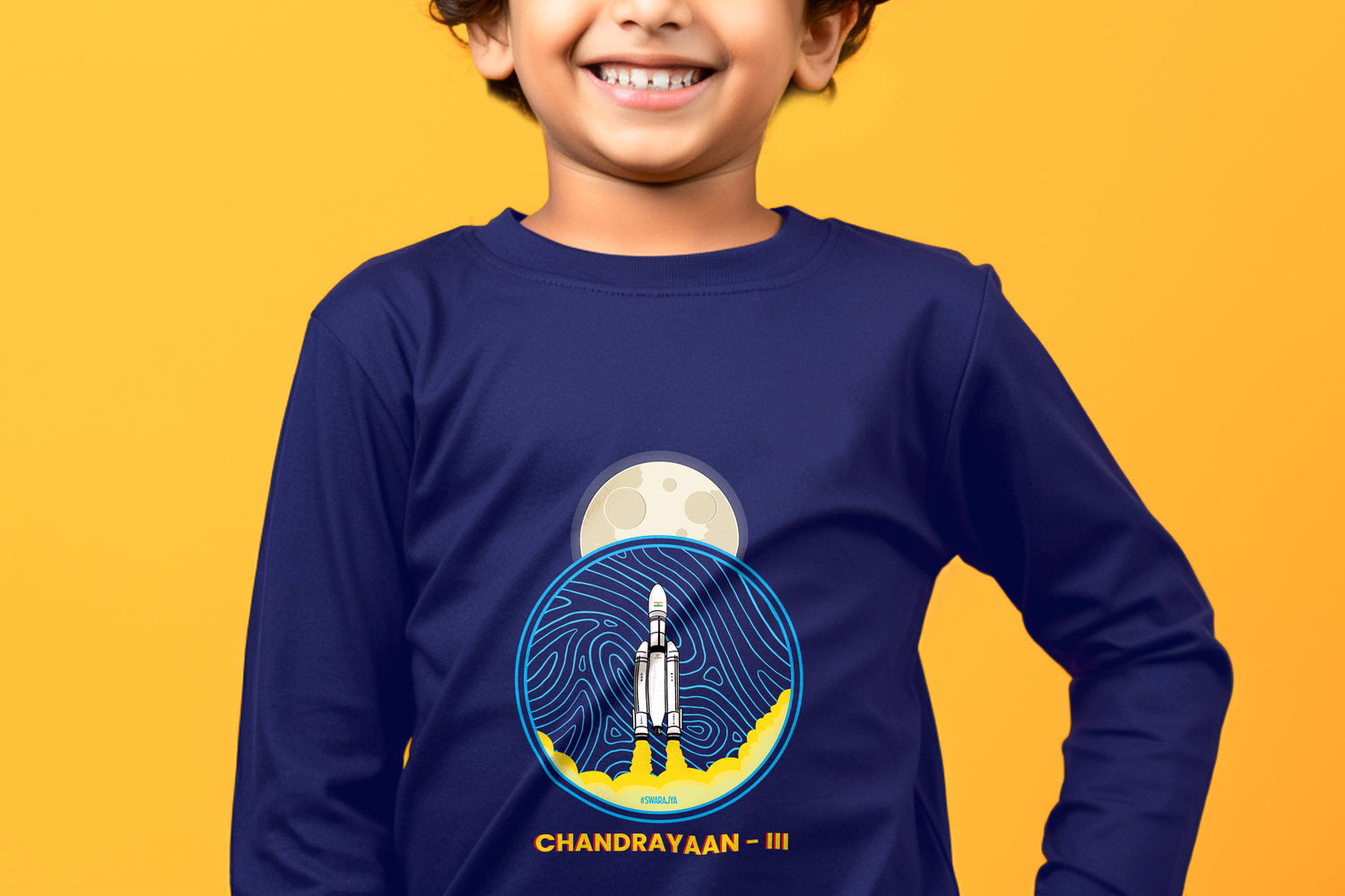 Chandrayaan III - Rocket To Moon - Kids - Full Sleeve