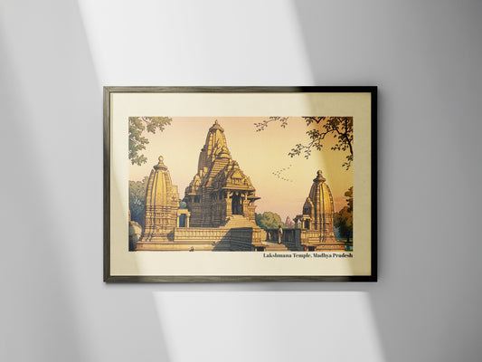 Lakshmana Temple, Madhya Pradesh - (Unframed Poster)
