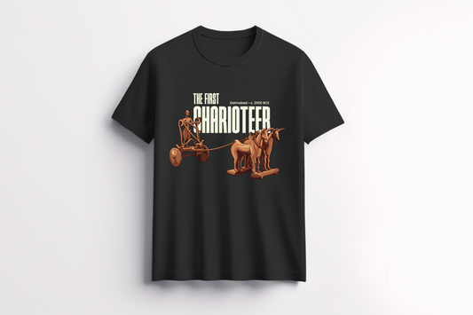THE FIRST CHARIOTEER T-shirt – The oldest ride ever cast in bronze