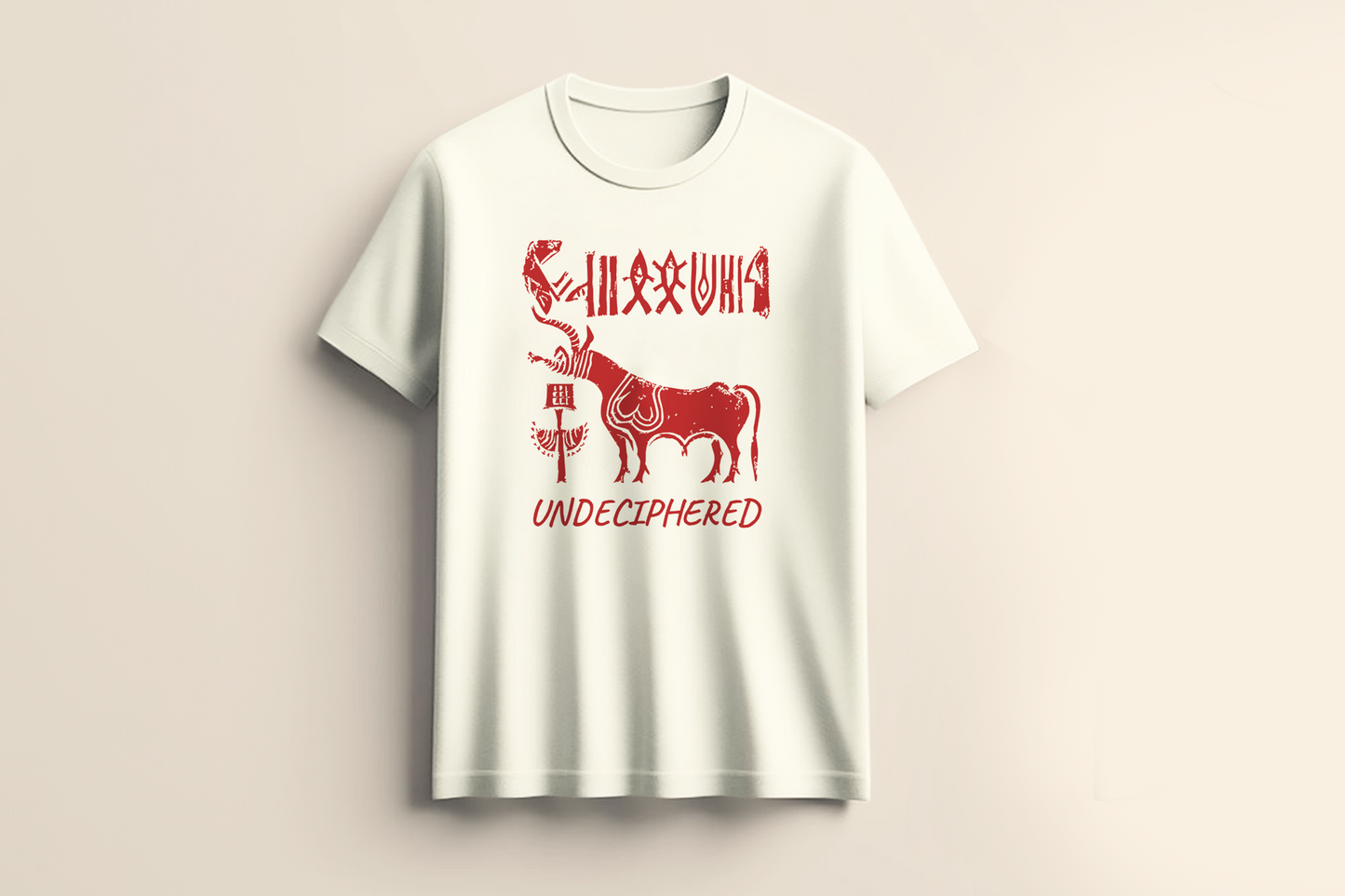 UNDECIPHERED T-shirt - 4,000 years later, still unread.