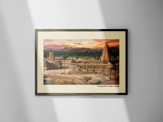 Virupaksha Temple, Hampi - (Unframed Poster)