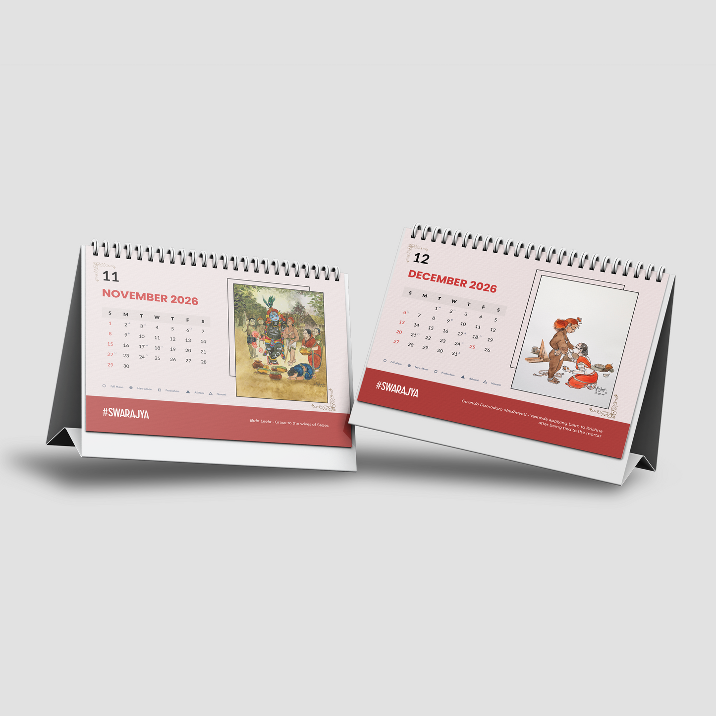 The Swarajya 2026 Calendar By Keshav - Glimpses from Srimadbhagavatham