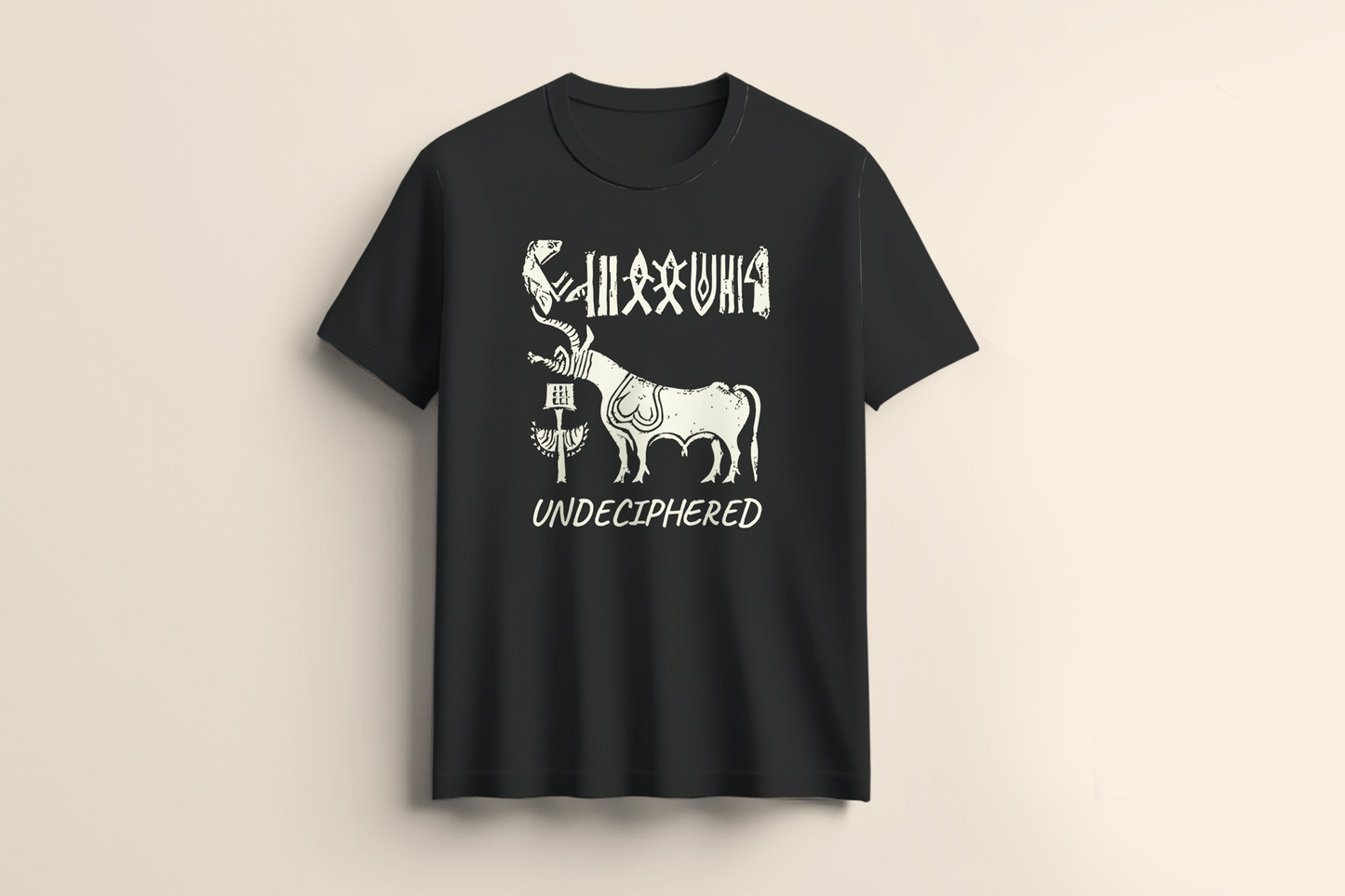 UNDECIPHERED T-shirt - 4,000 years later, still unread.