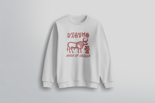 MARK OF ORIGIN – The bull, the script, the seal - Sweatshirt