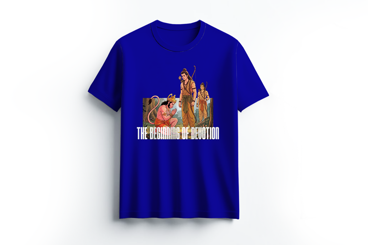 The Beginning of Devotion – Hanuman Meets Rama T-Shirt