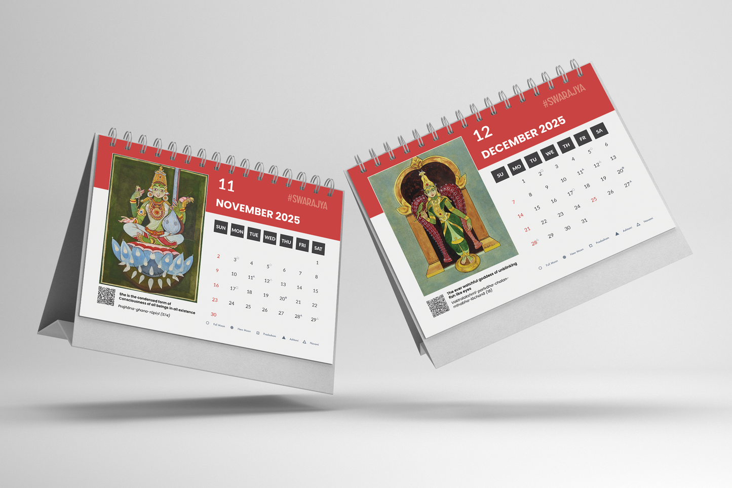 The Swarajya 2025 Calendar By Keshav - Meditations On Sri Lalita Sahasranama