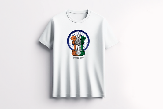Lion Capital T-shirt - It's not going to be easy to get rid of the Ashokan lions
